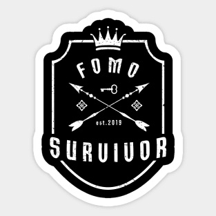 FOMO Survivor Badge Sticker